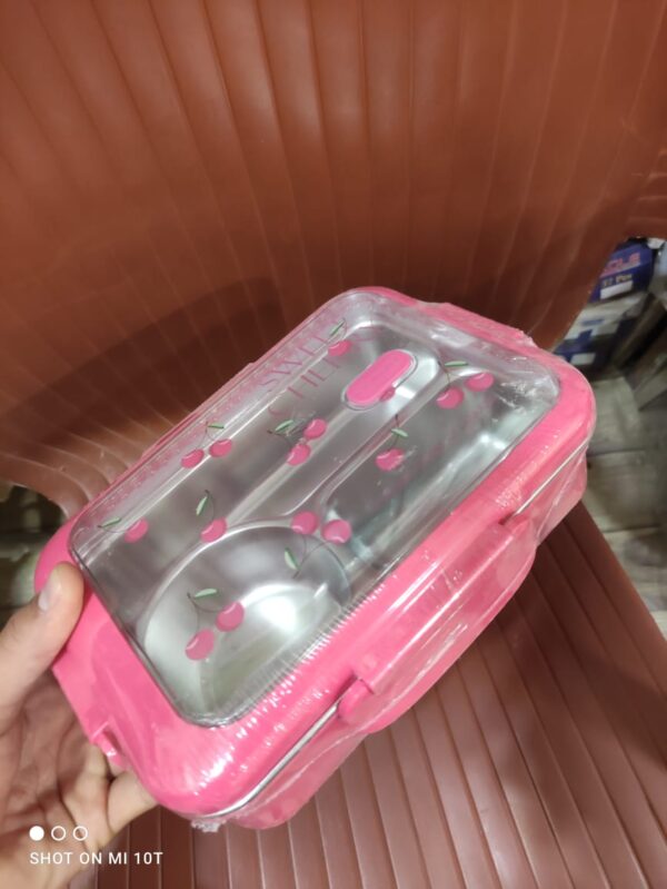 Rectangular Lunchbox with a clear lid | Lunch Box for Children, Kids and Adult | Portable Picnic Storage | School Student Food Container