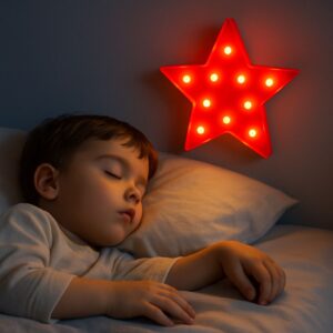 Star Night Light for Kids – Soft Soothing Glow for Peaceful Sleep – Star-Shaped LED Nursery Lamp for Baby and Child’s Bedroom Decor - Random Color