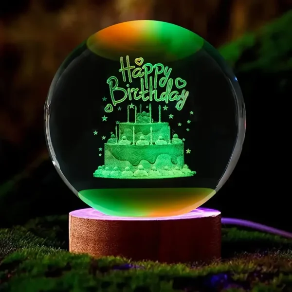 RGB Glowing Crystal Ball Night Light | Warm & Romantic atmosphere for your home and room
